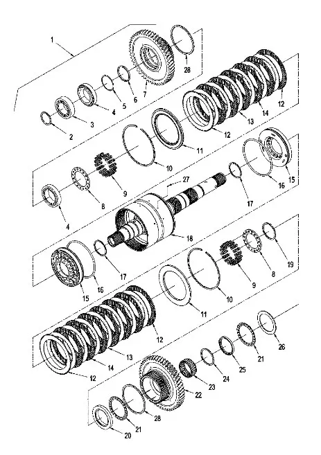 352825A1 - Кольцо дистанционное вала КПП TJT9./St.